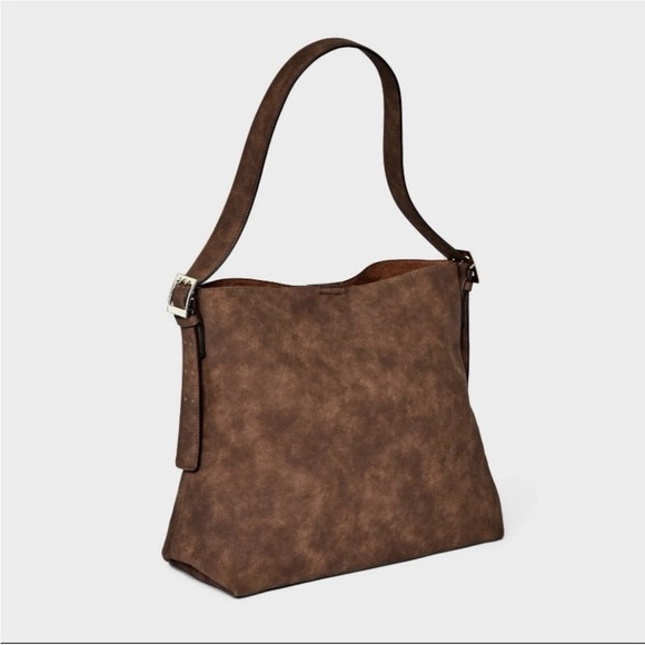 Slouchy Bucket Shoulder Bucket Bag - Universal Thread Brown - Picture 3 of 8